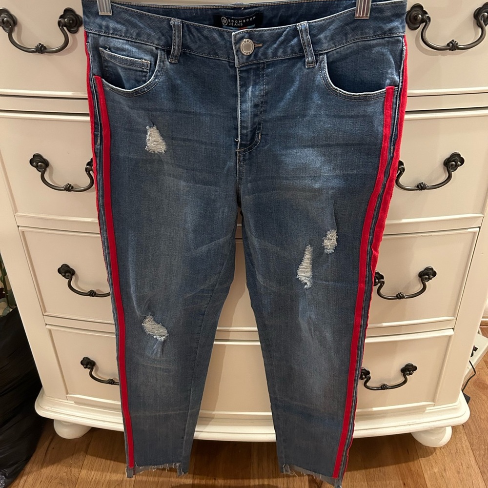BoomBoom Red Stripe Jeans